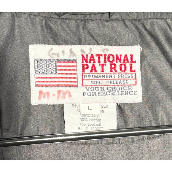 National Patrol Huntleigh Large US Army Service Member Windbreaker Perm. Press - Picture 8 of 8